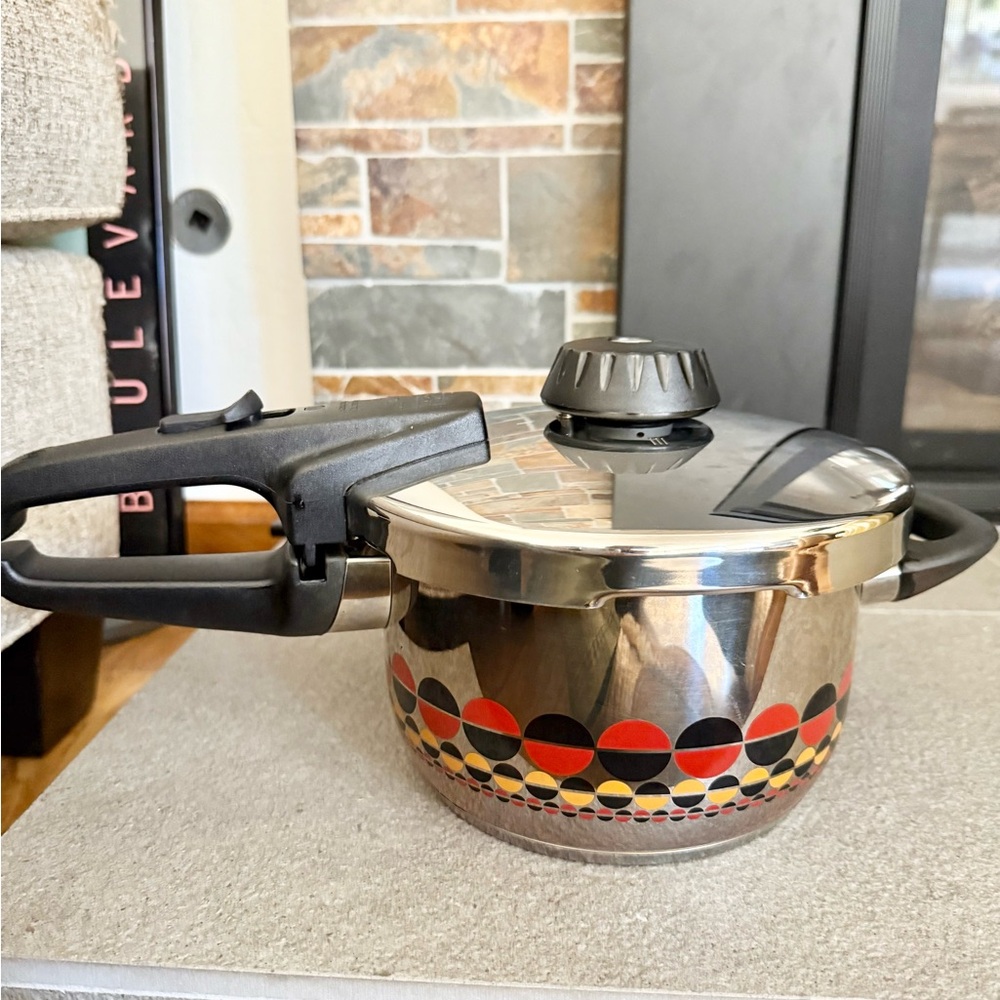 Vintage Fissler Stainless Steel Pressure Cooker